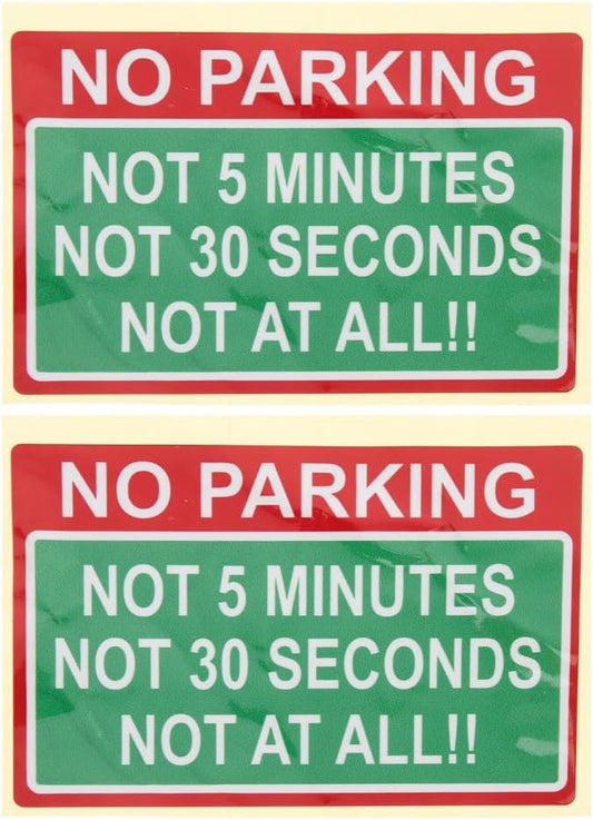 ya 4 8.8.2 2 Pcs Car Sticker Logo Warning Signs for Parking Vehicle Child Stickers