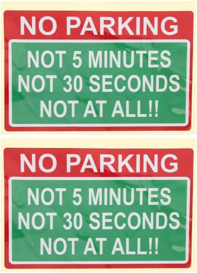 ya 5 8.24 baidi 2 Pcs Car Sticker Logo Warning Signs for Parking Vehicle Child Stickers