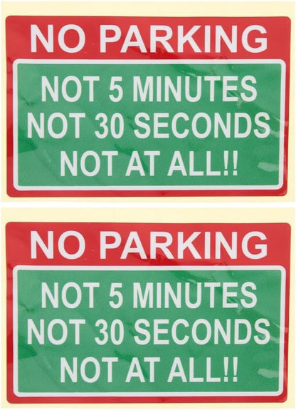 ya 5 8.24 baidi 2 Pcs Car Sticker Logo Warning Signs for Parking Vehicle Child Stickers