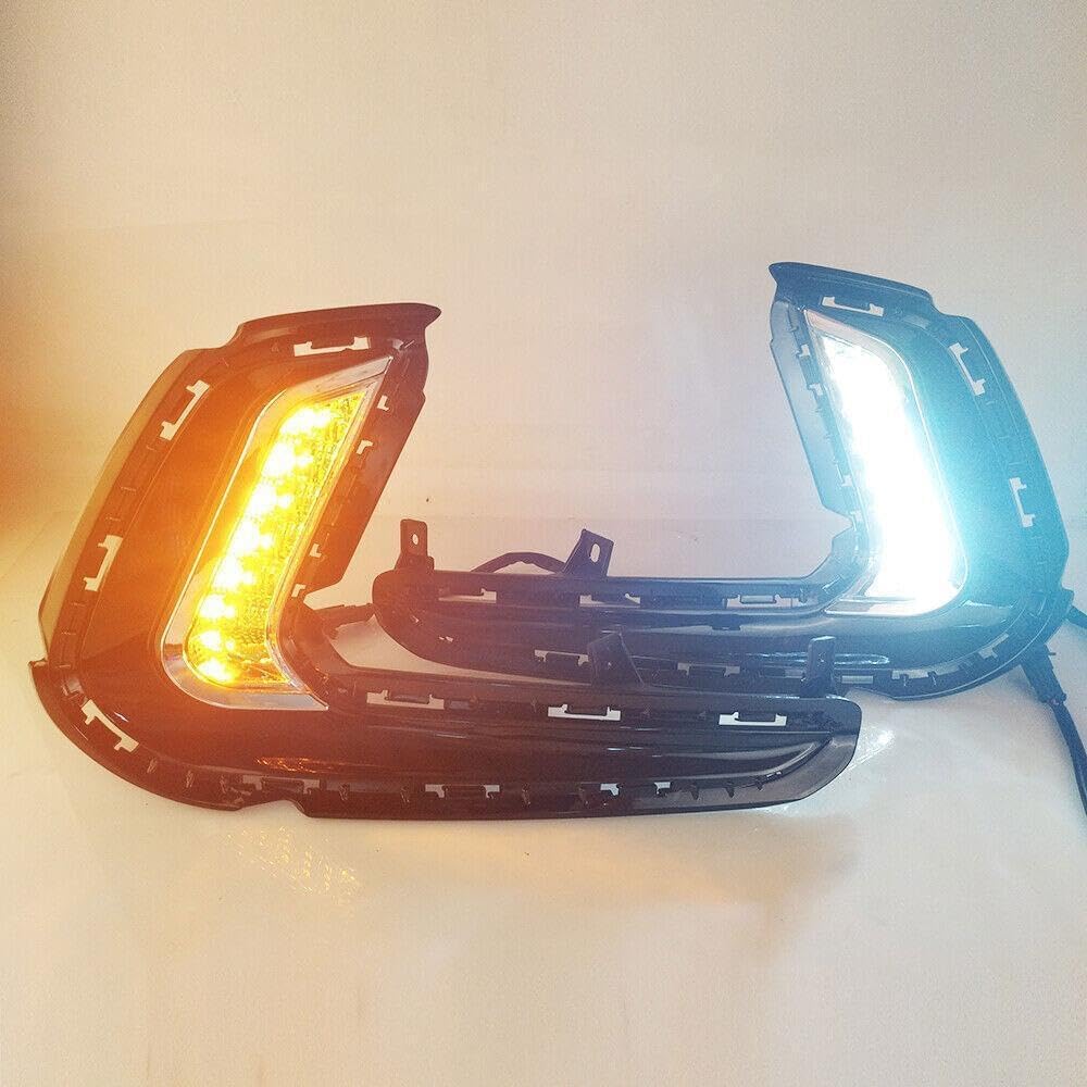 ya 4 8.8 for Hyundai Elantra LED DRL Daytime Running Fog Light Turn Signal Lamp 2017 2018