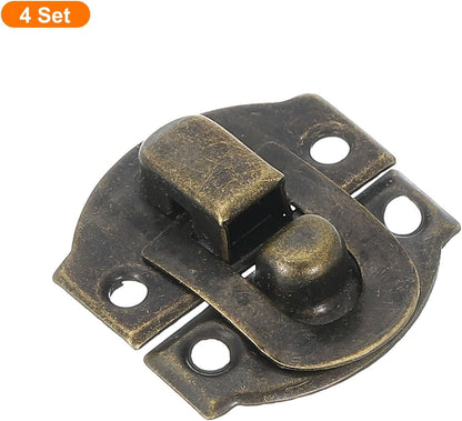 ya 26 10.21 baidi 4Set Retro Toggle Hasp Latch, Billed Iron Latch (20x20mm, Bronze)