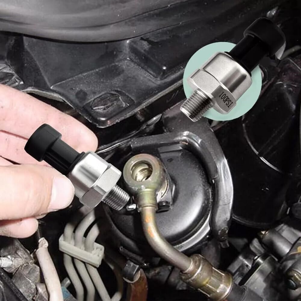 ya 10 9.16 baidi 1-Pack 0-100 PSI 1/8 NPT Oil Fuel MAPE Stainless Steel Pressure Sensor -