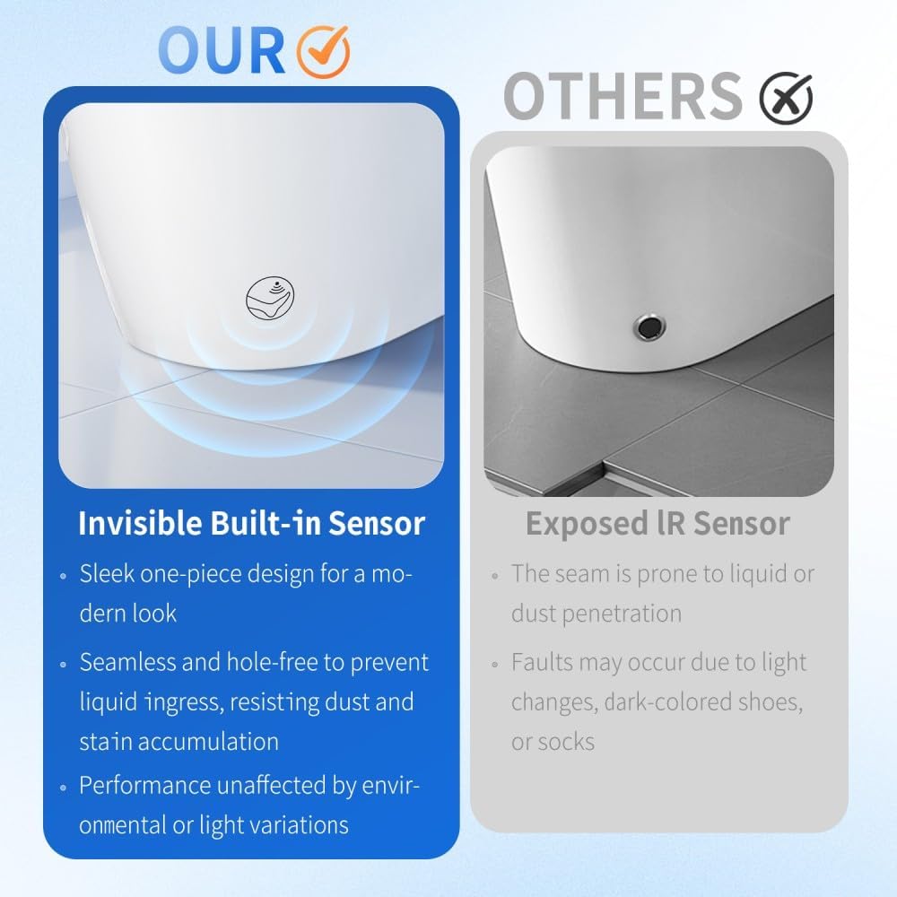 ya 28 10.13 baidi Tankless Toilet Built-In Bidet (-Piece) - Auto Flush/Open/Close