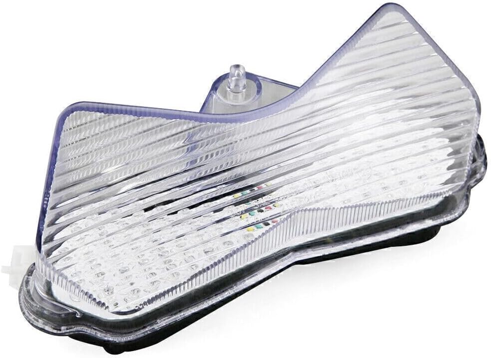 ya 5 8.24 baidi LED Tail Light Brake Turn Signal Lamp for Kawasaki ZX-6R 2003-2004 Clear