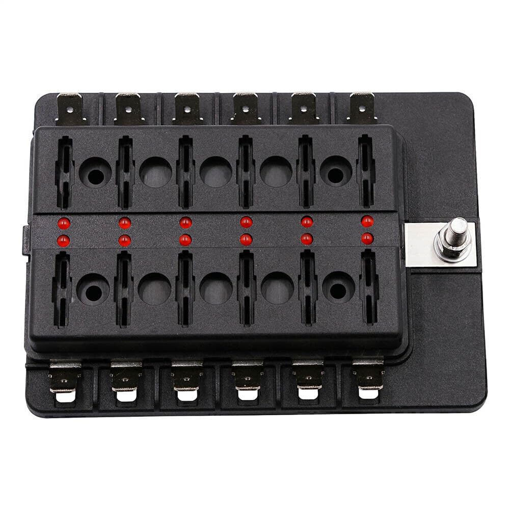 ya 23 10.7 baidi DC 32V 12 Way Terminals Circuit Car Boat Bus ATC ATO Blade Fuse Box Block H