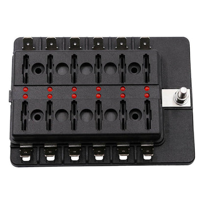 ya 23 10.7 baidi DC 32V 12 Way Terminals Circuit Car Boat Bus ATC ATO Blade Fuse Box Block H