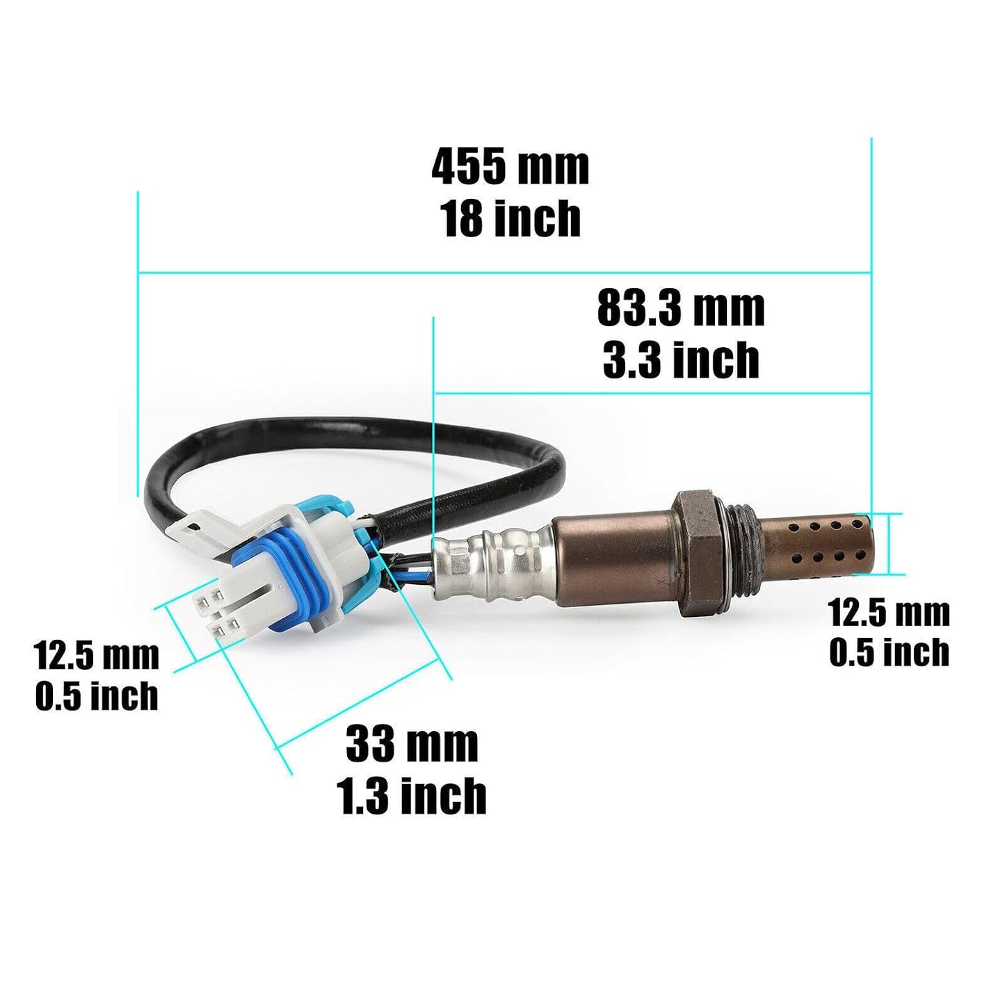 ya 4 8.14 1 Piece Set of Black Oxygen Sensor 25360991 0258006947 Suitable for Chevrolet C2 from 2004 to 2009