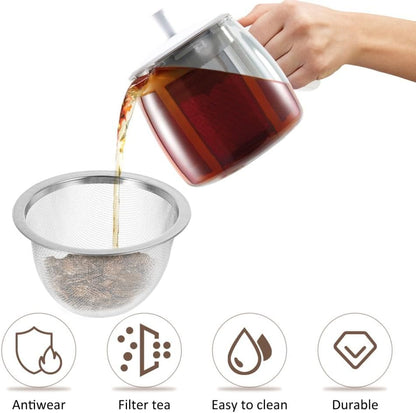 ya 14 9.20 baidi 8 Pcs Teapot Strainer Accessories Dad Metal Fine Mesh Infuser for-1