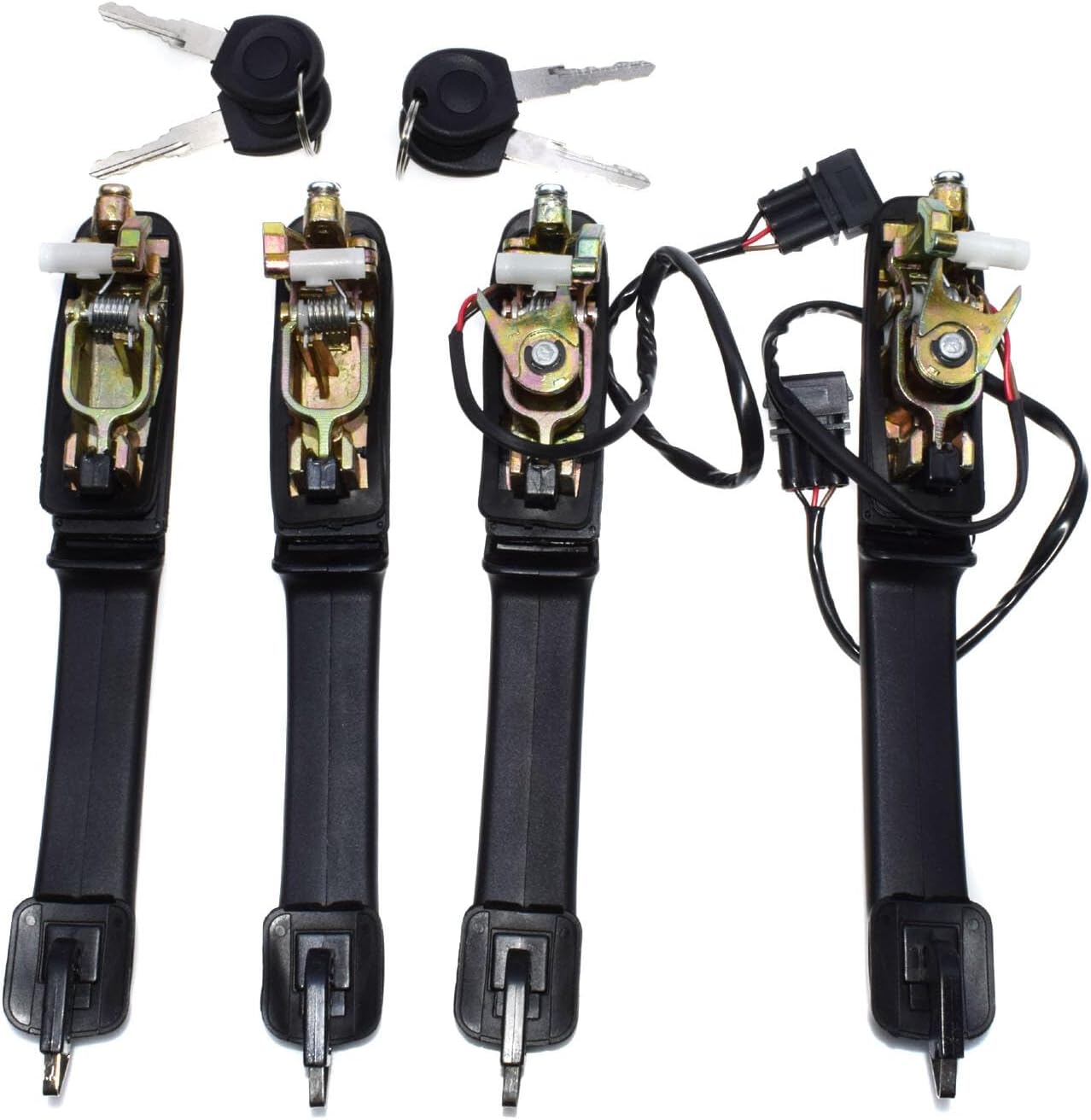 ya 2 8.15 4 Pack Exterior Door Handles with Key Driver Passenger Side for VW Passat 1994-1997
