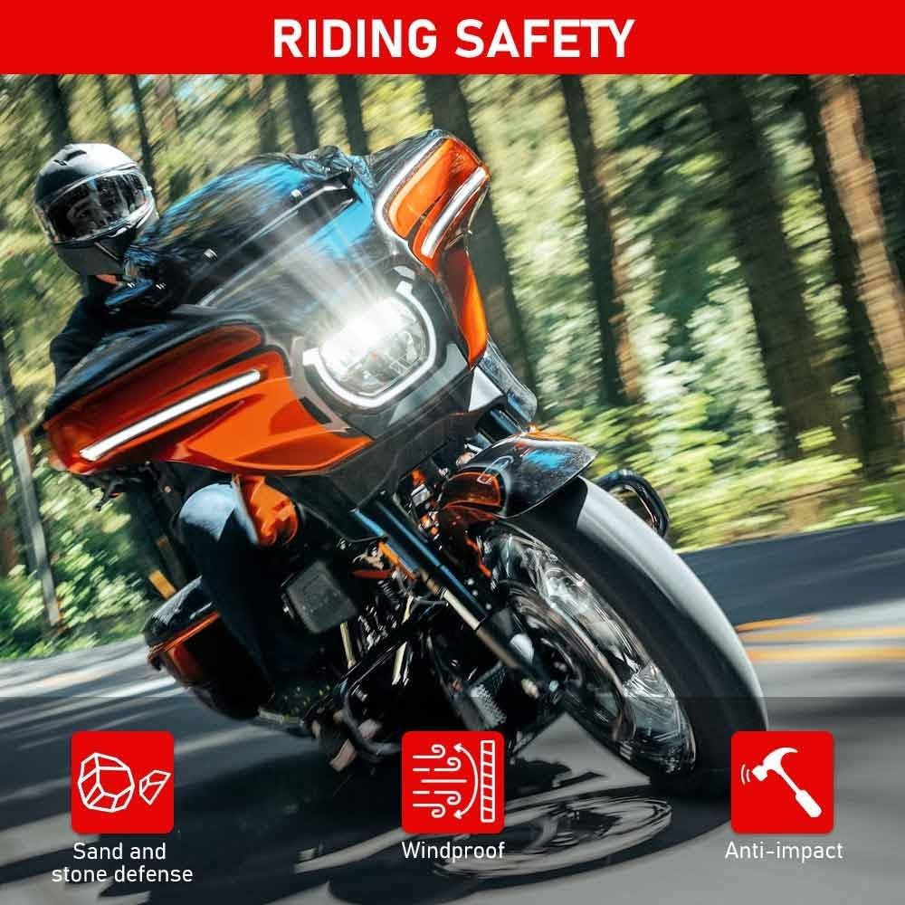 ya 23 10.7 baidi 10 Motorcycle Front Windshield for Harley Street Glide FLHX/I Models 23 -Later