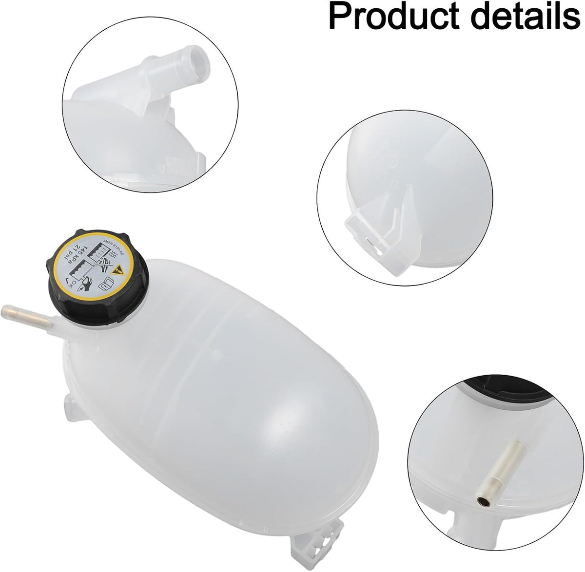ya 10 9.16 baidi Engine Coolant Reservoir Expansion Tank With Cap for for Ford Escape 2017-19