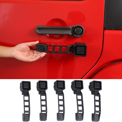 ya 10 9.16 baidi Black Exterior Door Handles for 2007-2018 for Jeep for Wrangler JK 2/4 Door Replament