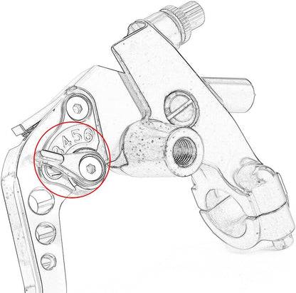 ya 4 8.14 Pair 7/8 Handlebar Brake Lever Clutch Lever Brake Pump Lever Reservoir Universal