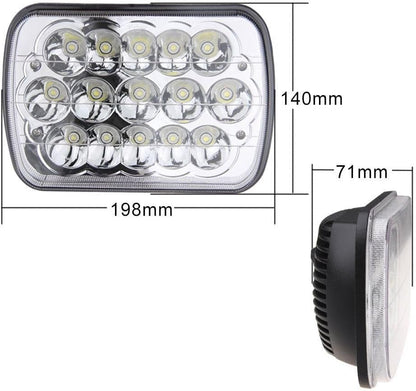 ya 4 8.10 7x 6 LED front headlight 45w universal for Jeep Cherokee truck with 5x7/6x7 lights 