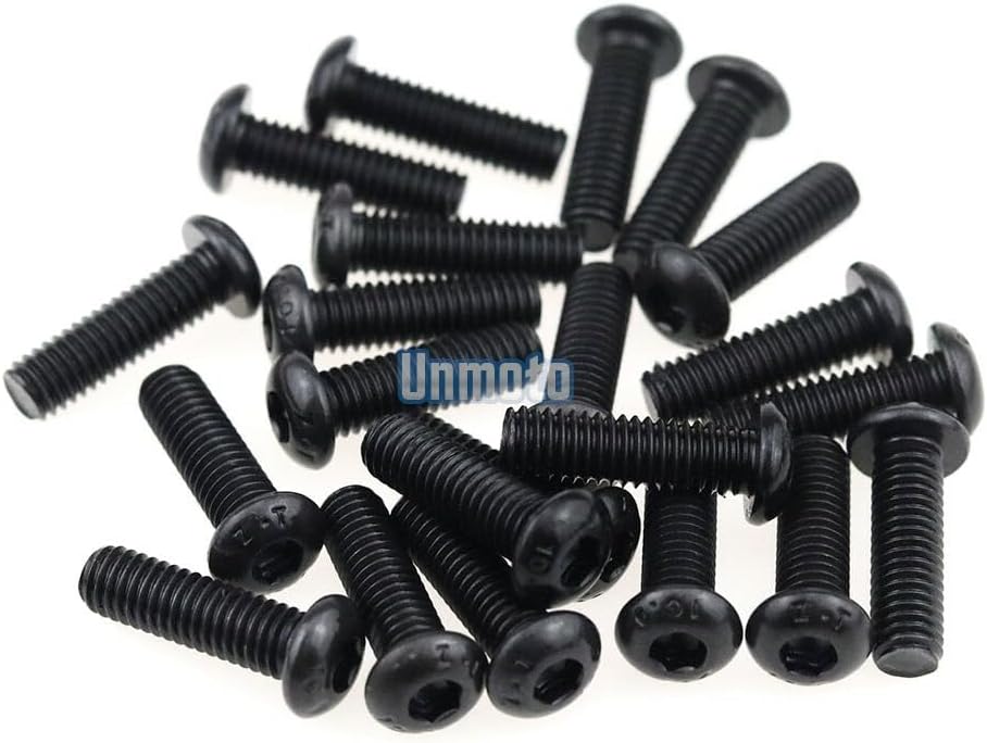 ya 23 10.7 baidi Black Fairing Bolt Kit body screws Clips for Yamaha YZF R1 1998-1999