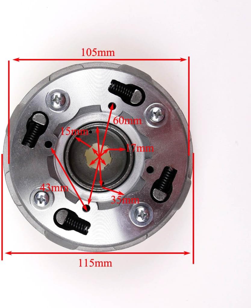 ya 27 10.13 baidi Automatic clutch assembly for Honda clone 50cc, 70cc, 110cc, and 125cc engine all-terrain vehicles in the