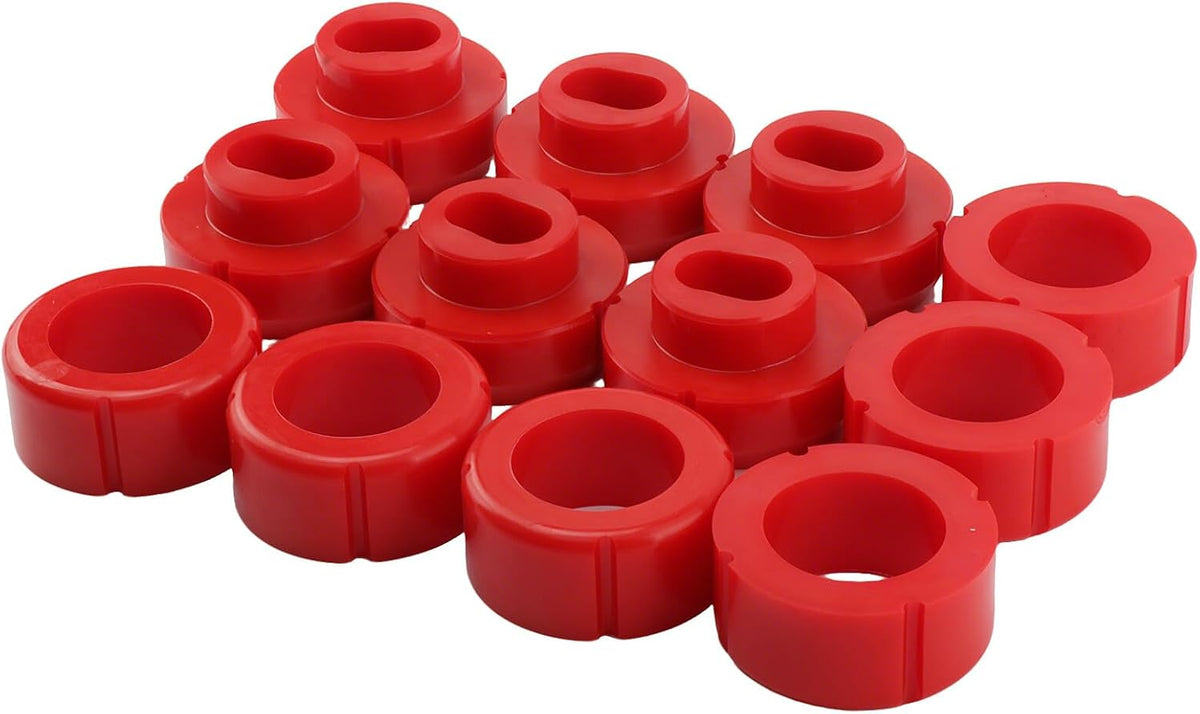 ya 10 9.16 baidi 7-108 For 1981-87 for Chevy C/K 10-30 2/4WD Body Mount - Red Prothane