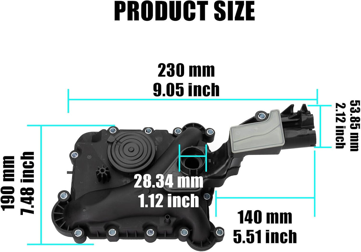 ya 10 9.16 baidi 06E103547AB Oil Separator PCV Valve Vent Trim for Audi Q7 A8 Q5 S4 A6 A7 3.0TFIS