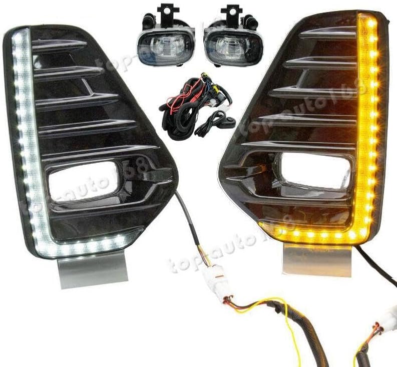 ya 9 10.24 LED Front Fog Lights LED Driving Lights Turn Lights for Nissan Kicks 2021-2022