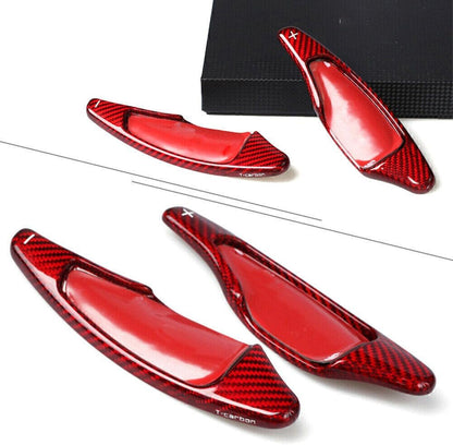 ya 5 8.24 baidi Red Carbon Car Steering Wheel Shift Paddle Extension for Chevrolet for Corvette C7