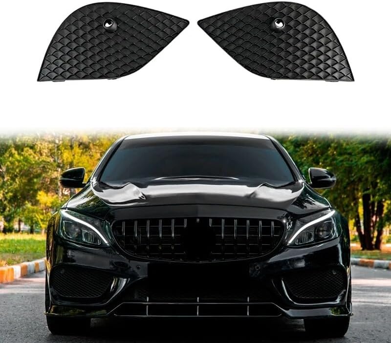 ya 2 8.15 for for Mercedes-Benz C-Class W205 19-21 Facelift Side Front Bumper Lower Side Grill