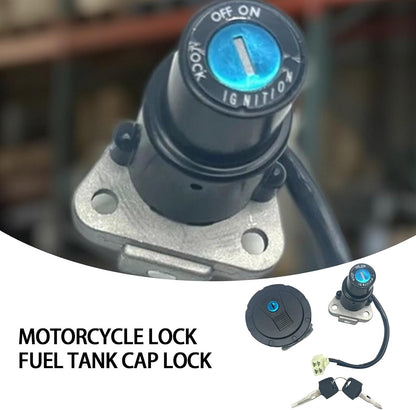 ya 4 8.24 baidi Ignition Switch Fuel Gas Cap Lock Key Set Fit for Kawasaki KLR650 2008-2018 NepC