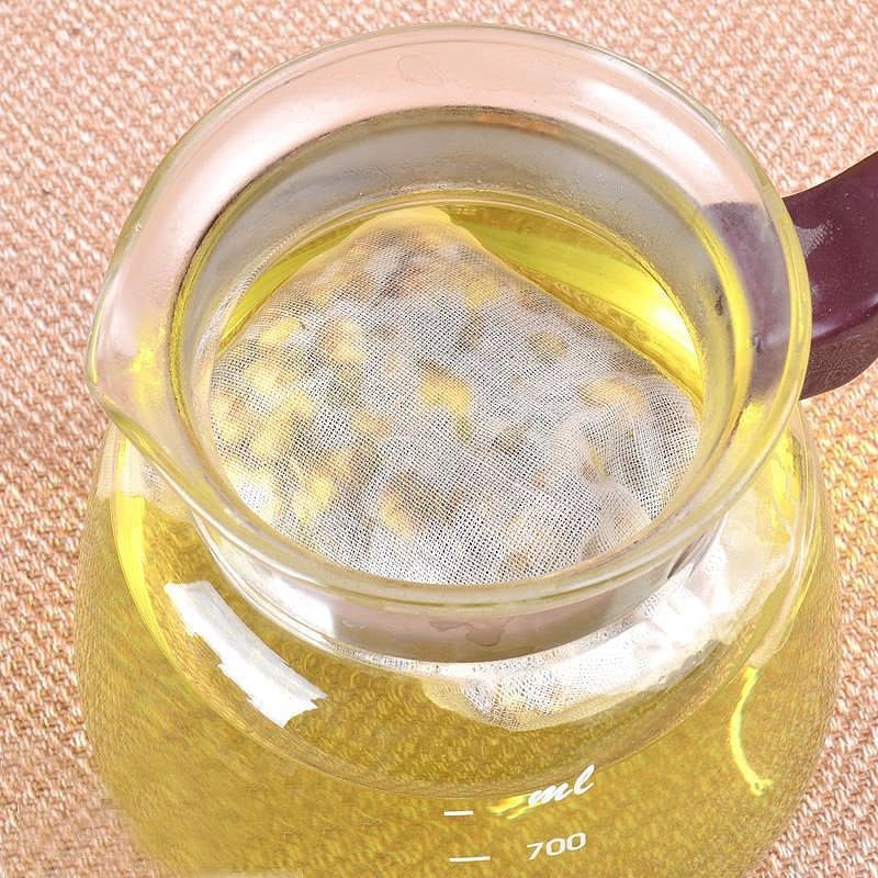 ya 14 9.20 baidi 10xSmall Cotton Drawstring Straining Tea Cooking Separate Spice Filter Bags-1