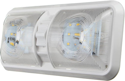 ya 13 9.15 baidi 2PCS For RV Boat Camper Trailer 12V 48LED Interior Double Dome Ceiling Light
