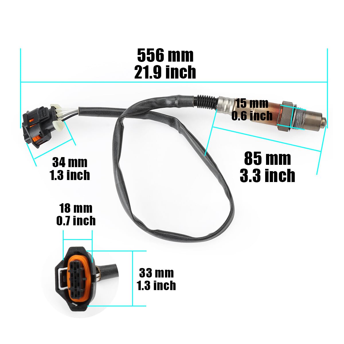 ya 13 9.15 baidi for Opel Vectra B CC 2000-2003 Rear Downstream Oxygen O2 Sensor 13103981