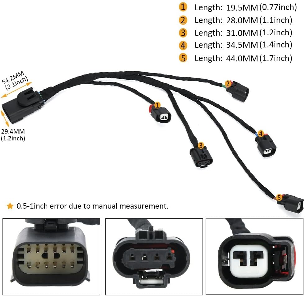 ya 10 9.16 baidi 28329581 Fuel Injection Ignition Harness for Left Hand Fuel Rail 5.3L 6.2L V8
