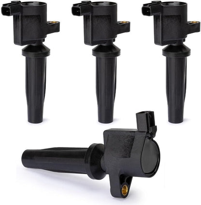 ya 4 8.14 Set of 4 4M5G-12A366-BC Iginition Coil for Ford Escape Ignition Hybrid for Mazda 3 6