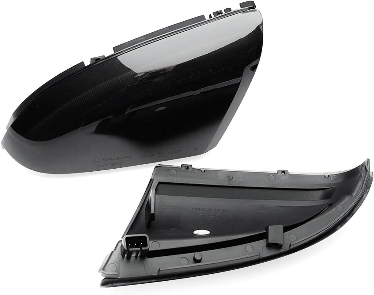 ya 7 8.24 baidi for Dodge for Ram 1500 2500 Smoked Dynamic LED Side Mirror Turn Signal Puddle Lights 