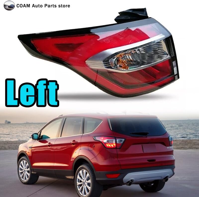 ya 4 8.14 Left Outer Brake Light Tail Light Warning Light for 2017-2019 for Ford Escape Kuga 