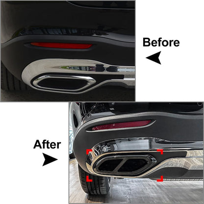 ya 10 9.16 baidi Tail Pipe Muffler Tip Cover Trims for Mercedes-Benz GLC Class X254 2022+