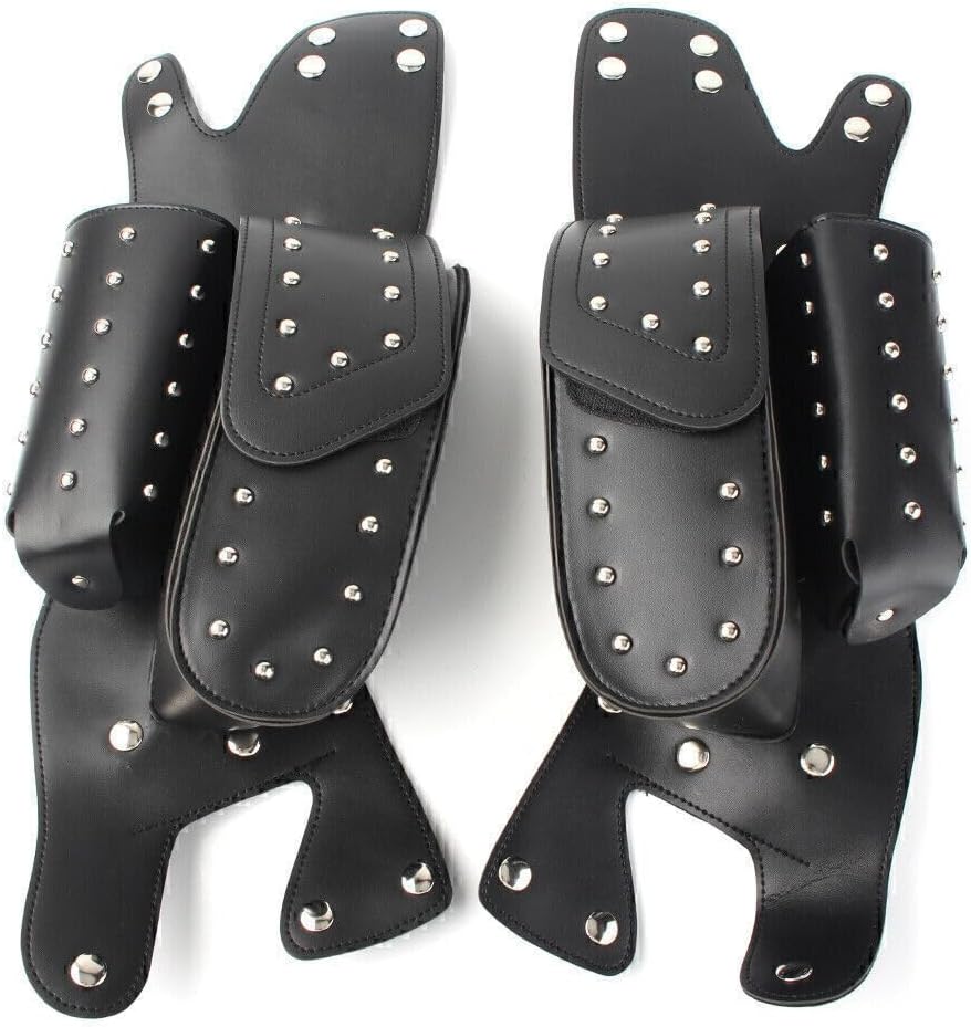 ya 11 9.14 baidi2X Engine Bar Saddlebag Guard Bag Water Bottle Holder for Harley Electra Glides