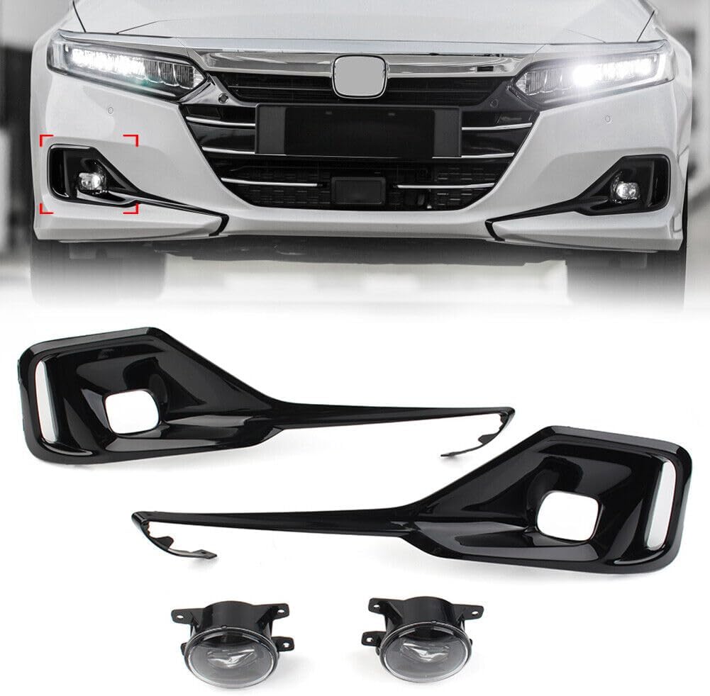 ya 4 8.8 Front Bumper Fog Light LH RH w/Switch+Cover+Wires for Honda Accord 2021-2022
