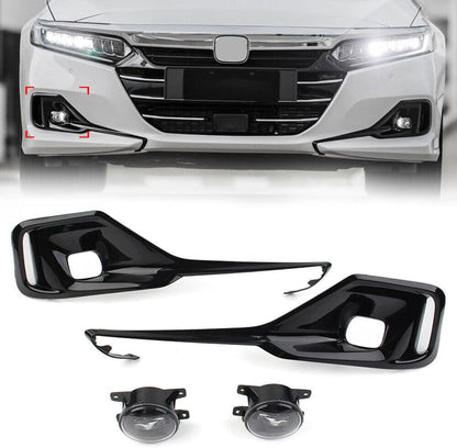 ya 4 8.8 Front Bumper Fog Light LH RH w/Switch+Cover+Wires for Honda Accord 2021-2022