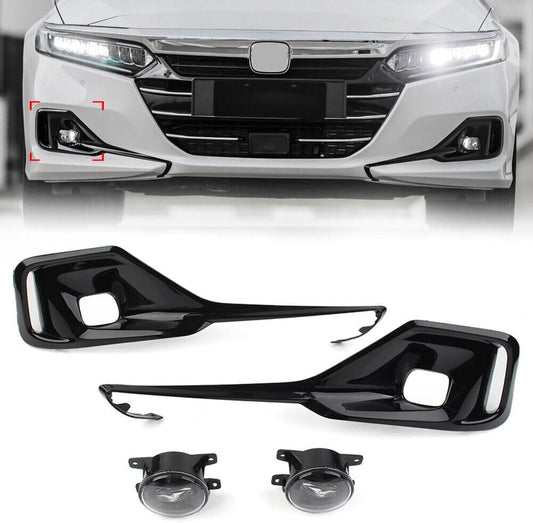 ya 4 8.8 Front Bumper Fog Light LH RH w/Switch+Cover+Wires for Honda Accord 2021-2022