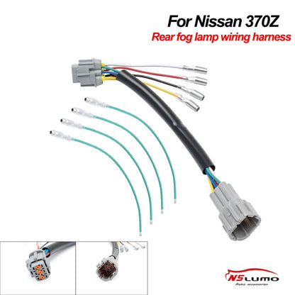 ya 4 8.10 5-Pack for 09-20 for Nissan 370Z F1 Style Rear Fog Light 4th Brake Light Wiring Harness 