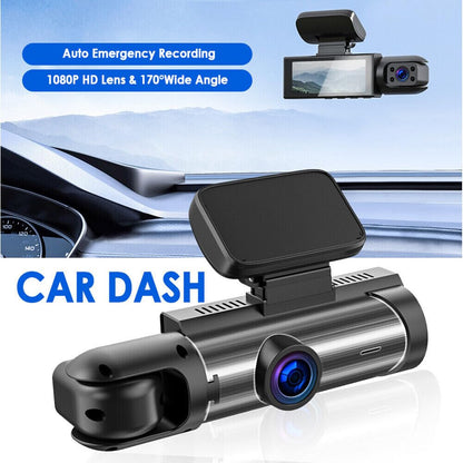 ya 6 8.24 baidi 3.16in HD Car DVR Dual Lens Dash Cam Video Recorder G-Sensor Front Inside Camera