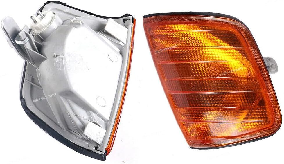 ya 6 8.24 baidi Pair Front LH&RH Amber Turn Indicator Signal Light Fits for Benz E-Class W124 E300