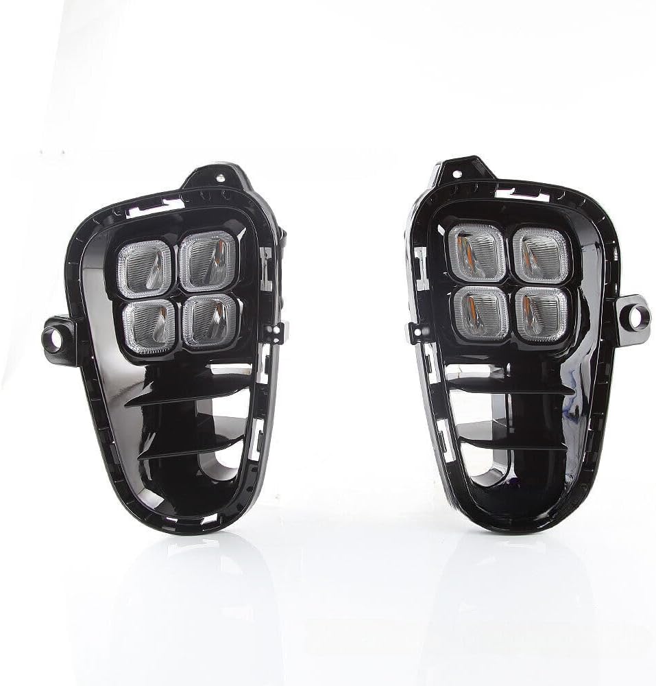 ya 7 8.24 baidi Fit for Kia Picanto 2017-2020 Pair Fog Light Bumper Driving Lamp Daytime Running