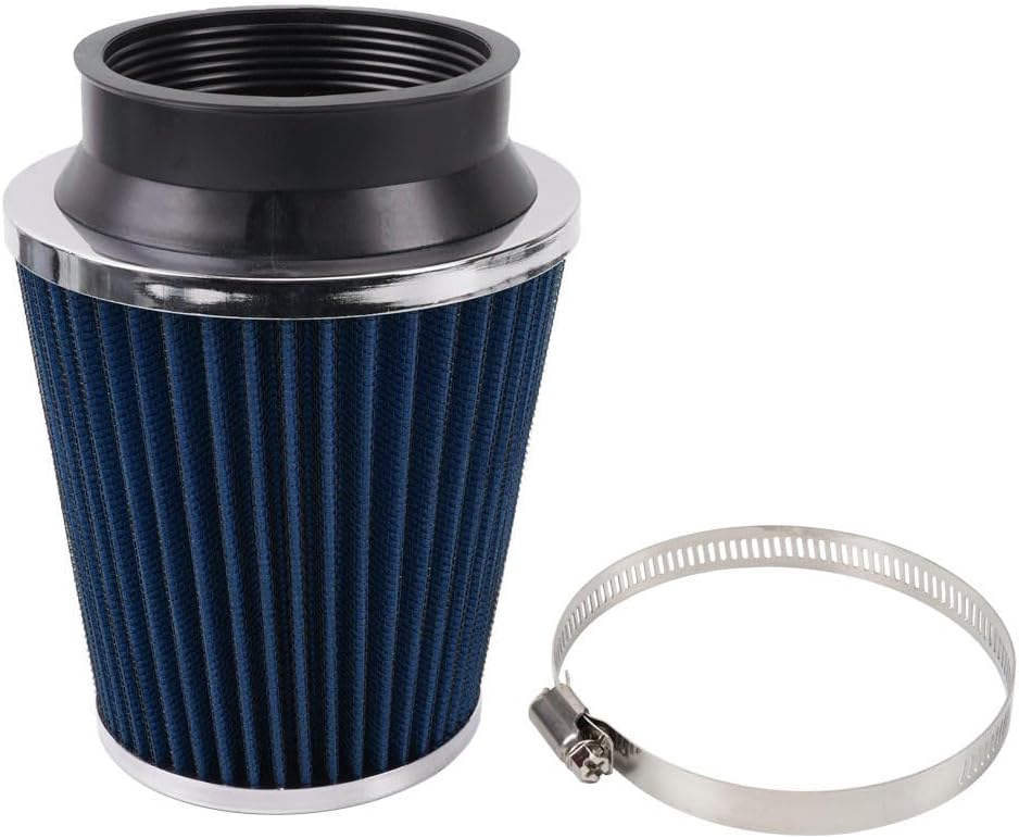 ya 13 9.15 baidi Blue3 76mm High Flow Inlet Dry Air Filter Cold Air Intake Cone Replacement