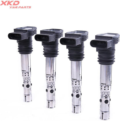 ya 5 8.10 1.8T 4Pcs Ignition Coil Set for VW for JETTA for Golf for Passat Beetle for Audi for A4 A6 TT