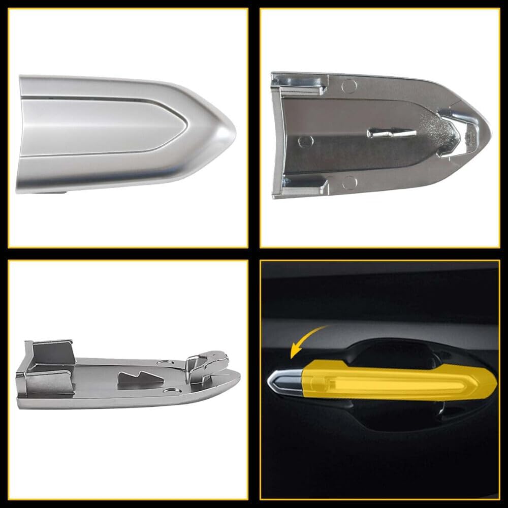 ya 5 8.10 New White Front Left Door Lock Cylinder Baffle Protective Cover Suitable for Cadillac ATS XTS CTS CT6