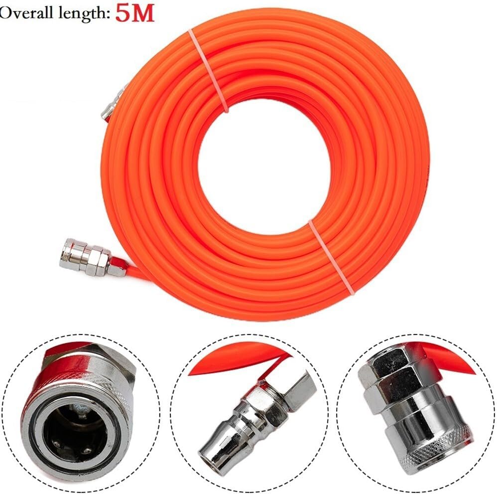 ya 14 9.20 baidi Pneumatic Straight Pipe Air Compressor Pump Hose 5 * 8mm Tube With Quick Connector-2
