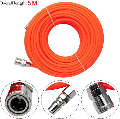 ya 14 9.20 baidi Pneumatic Straight Pipe Air Compressor Pump Hose 5 * 8mm Tube With Quick Connector-2