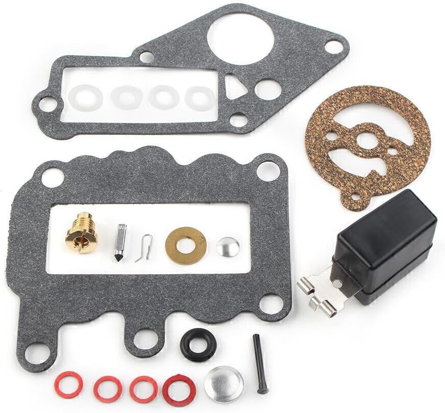 ya 2 8.15 Carburetor Carb Kit w/Float 382048 For Johnson Evinrude Outboard 9.5 BRP/OMC