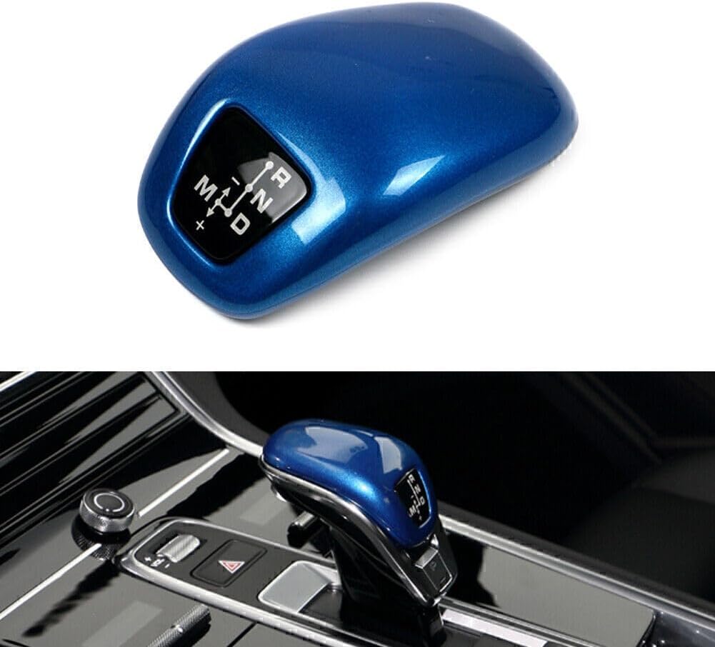 ya 4 8.24 baidi Car Gear Shift Knob Cover Trim Fit for Porsche for Panamera 971 Chassis G2 17-2020 Blue