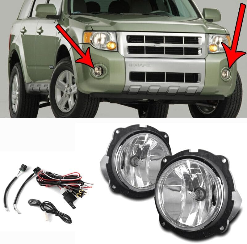ya 2 8.15 Suitable for 2007, 2008-2012 for Ford Escape, bumper, driving fog lights, chrome alloy strip, loose